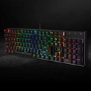 Teclado Redragon Mecanico Devarajas K556 - RGB LED, base de aluminio, 104 teclas estándar