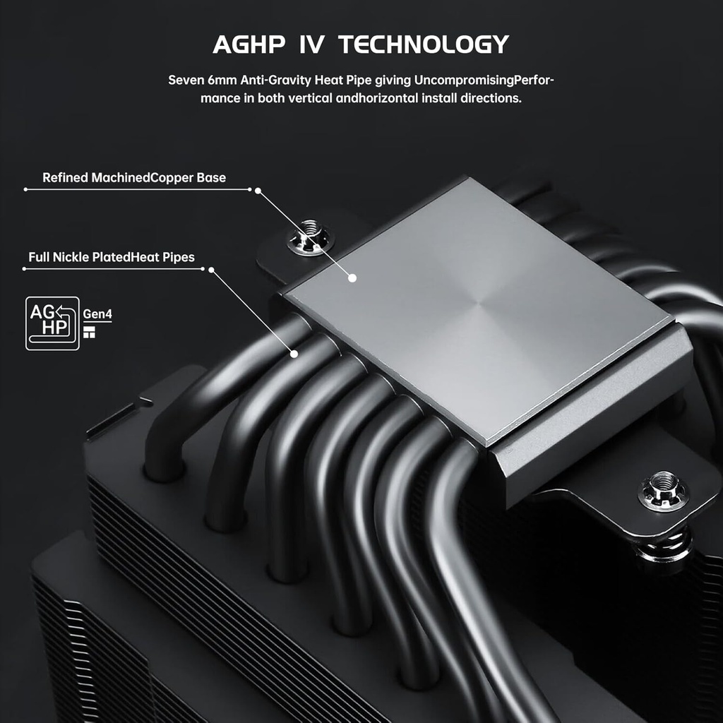 Thermalright Phantom Spirit 120 EVO - Enfriador de CPU, ventilador dual TL-K12 PWM, 7 tubos de calor de refrigeración de CPU, con velocidad de 2150 RPM, para AMD AM4 AM5/Intel