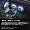 Thermaltake TH240 ARGB Sync V2 - Enfriador líquido de CPU/Enfriamiento líquido ALO/ventilador 4.724 in*2/PWM 500 ~ 2000 RPM/bloque de agua espejo/MB ARGB Sync Control, CL-W361-PL12SW-A, negro