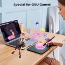 XPPen - Tableta de dibujo Deco Mini7 V2 actualizada, 16384 niveles de presión sin batería, almohadilla de dibujo OSU de 7 x 4, 8 teclas de acceso rápido para arte digital, enseñanza, tableta gráfica