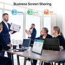 Yxk Monitor portatil de 15.6 pulgadas 1080P USB-C HDMI Ultra-Slim Monitor de viaje con soporte, para laptop, PC, teléfono Mac, PS, Xbox, Swich IPS