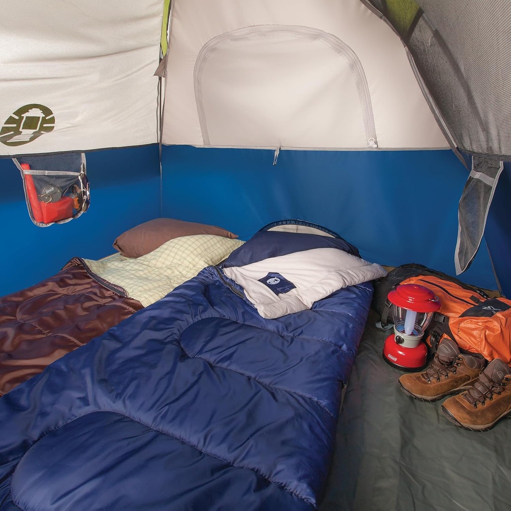 Coleman Sundome tienda de campaña con mosca de lluvia, tienda de campaña para 2 personas se instala en 10 minutos, refugio resistente a la intemperie para camping, festivales, patio trasero