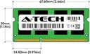 A-Tech 8GB DDR3/DDR3L 1600MHz PC3L-12800 (PC3-12800) 