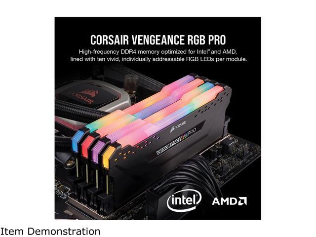 CORSAIR Vengeance RGB Pro 32GB (2 x 16GB) 288-Pin DDR4 SDRAM DDR4 3600 (PC4 28800) Intel XMP 2.0 Desktop Memory Model