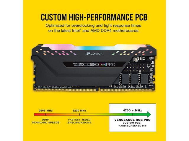CORSAIR Vengeance RGB Pro 32GB (2 x 16GB) 288-Pin DDR4 SDRAM DDR4 3600 (PC4 28800) Intel XMP 2.0 Desktop Memory Model