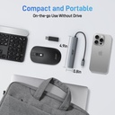 Acer Hub USB C 5 en 1 con HDMI 4K, entrega de energía de 100 W, 3 puertos de datos USB