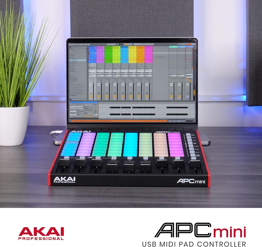 AKAI Professional APC MINI MK2- Controlador de almohadilla MIDI USB