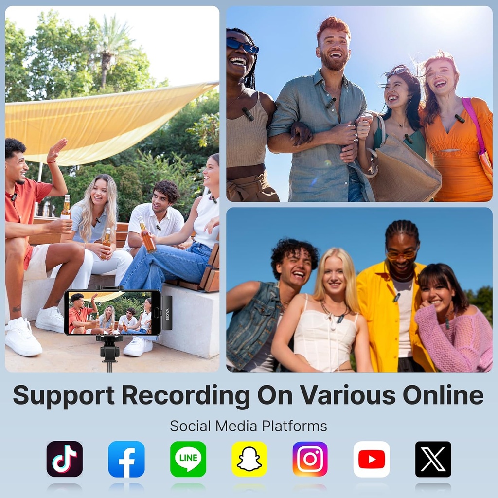 BOYA BY-V4U Micrófono Lavalier inalámbrico