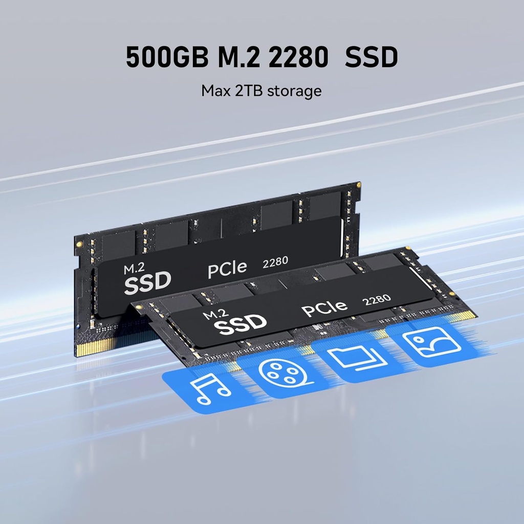 Beelink SER3 Mini PC AMD Ryzen 3 3200U (hasta 3.5 GHz), 16 GB DDR4 2400MT/s 500 GB PCIE3.0 SSD Mini computadora, Radeon Vega 3 Graphics 3 3core 1200 MHz, LAN de 1000 Mbps, pantalla HDMI dual 4K PC de