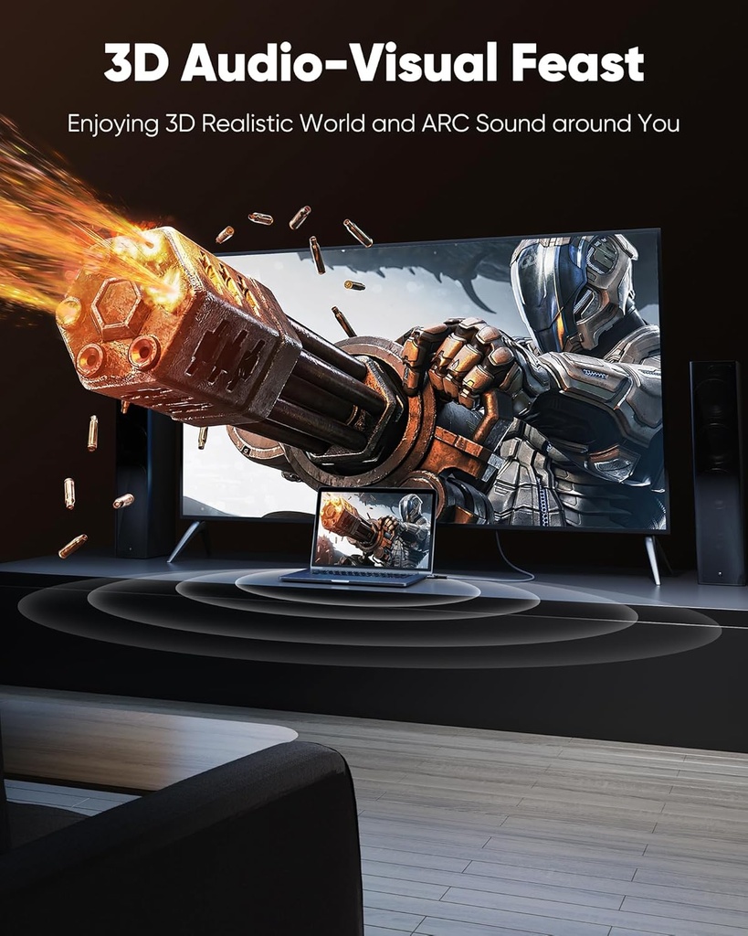 Cable HDMI Highwings 4K - 60Hz - 10,66Mts (35Pies) HDMI 2.0  (X003TZAS7T)