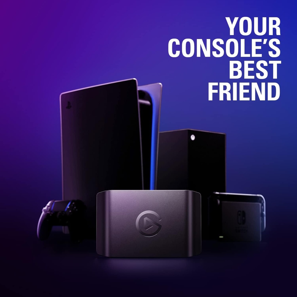 Capturadora Elgato HD60 X – Transmisión/Grabacion 1080p60 HDR10 - 4K30 - Latencia ultra baja - OBS - PS5, PS4/Pro, Xbox Series X/S, Xbox One X/S, PC y Mac.