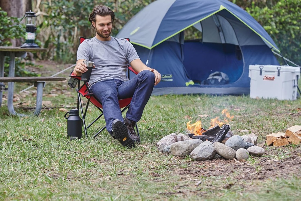 Coleman Sundome tienda de campaña con mosca de lluvia, tienda de campaña para 3 personas se instala en 10 minutos, refugio resistente a la intemperie para camping, festivales, patio trasero
