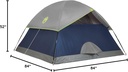 Coleman Sundome tienda de campaña con mosca de lluvia, tienda de campaña para 3 personas se instala en 10 minutos, refugio resistente a la intemperie para camping, festivales, patio trasero