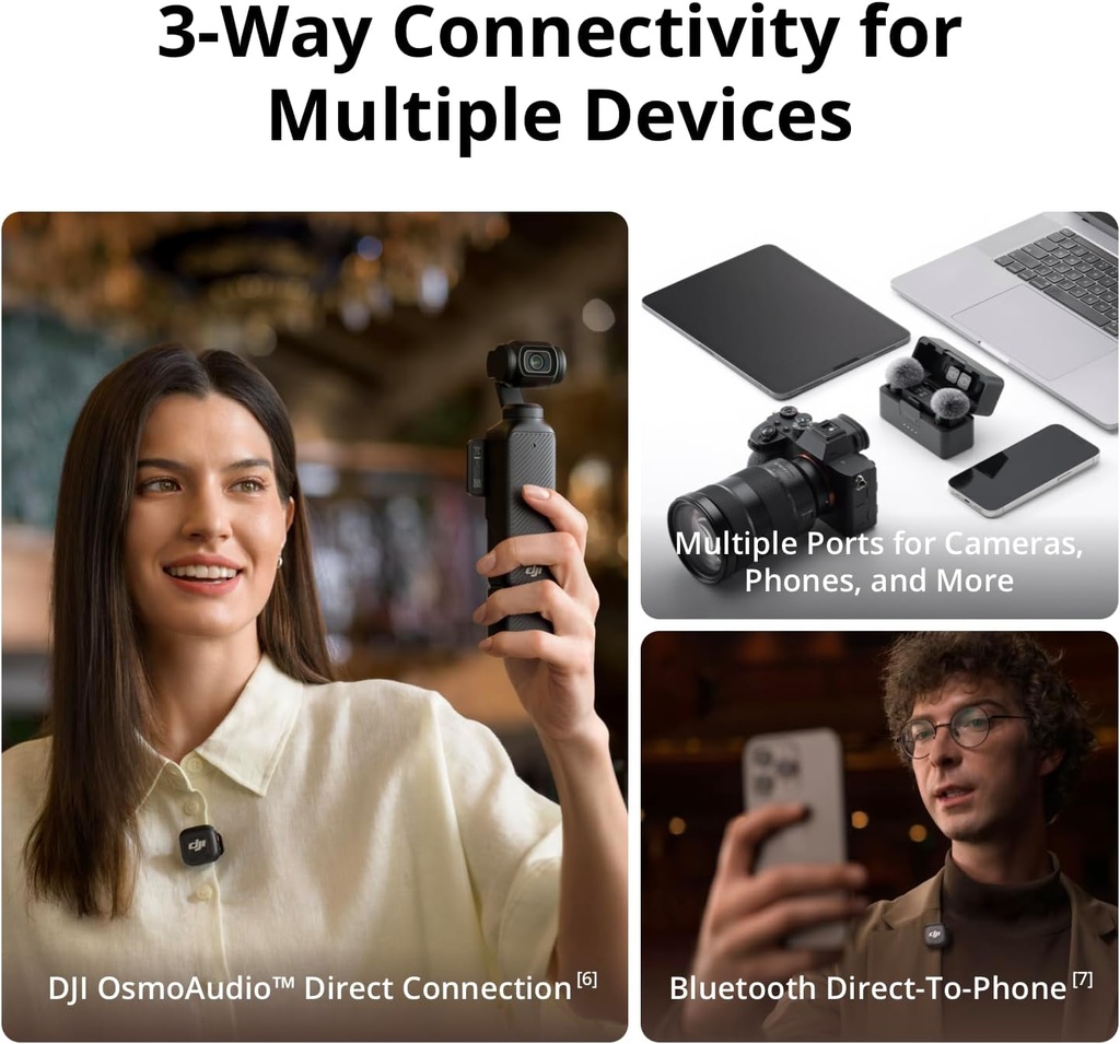 DJI Mic 3 (2 TX + 1 RX + estuche de carga)