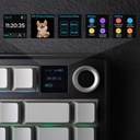 EPOMAKER X Aula F75 MAX - Teclado mecánico inalámbrico con pantalla TFT y perilla, teclado para juegos con junta en un 75% de diseño, intercambiable en caliente, retroiluminación RGB, para PC/Mac