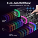 FIFINE Paquete de equipos de juego, juego de micrófono dinámico XLR/USB para juegos con mezclador de audio para grabación de podcasts, video vocal, juego de jugadores RGB con atenuador de