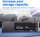 Crucial P310 1TB 2280 PCIe Gen4 3D NAND NVMe M.2 SSD – Hasta 7,100 MB/s – Cambio hasta Gen4, con oferta Acronis, unidad interna de estado sólido (PC) – CT1000P310SSD801