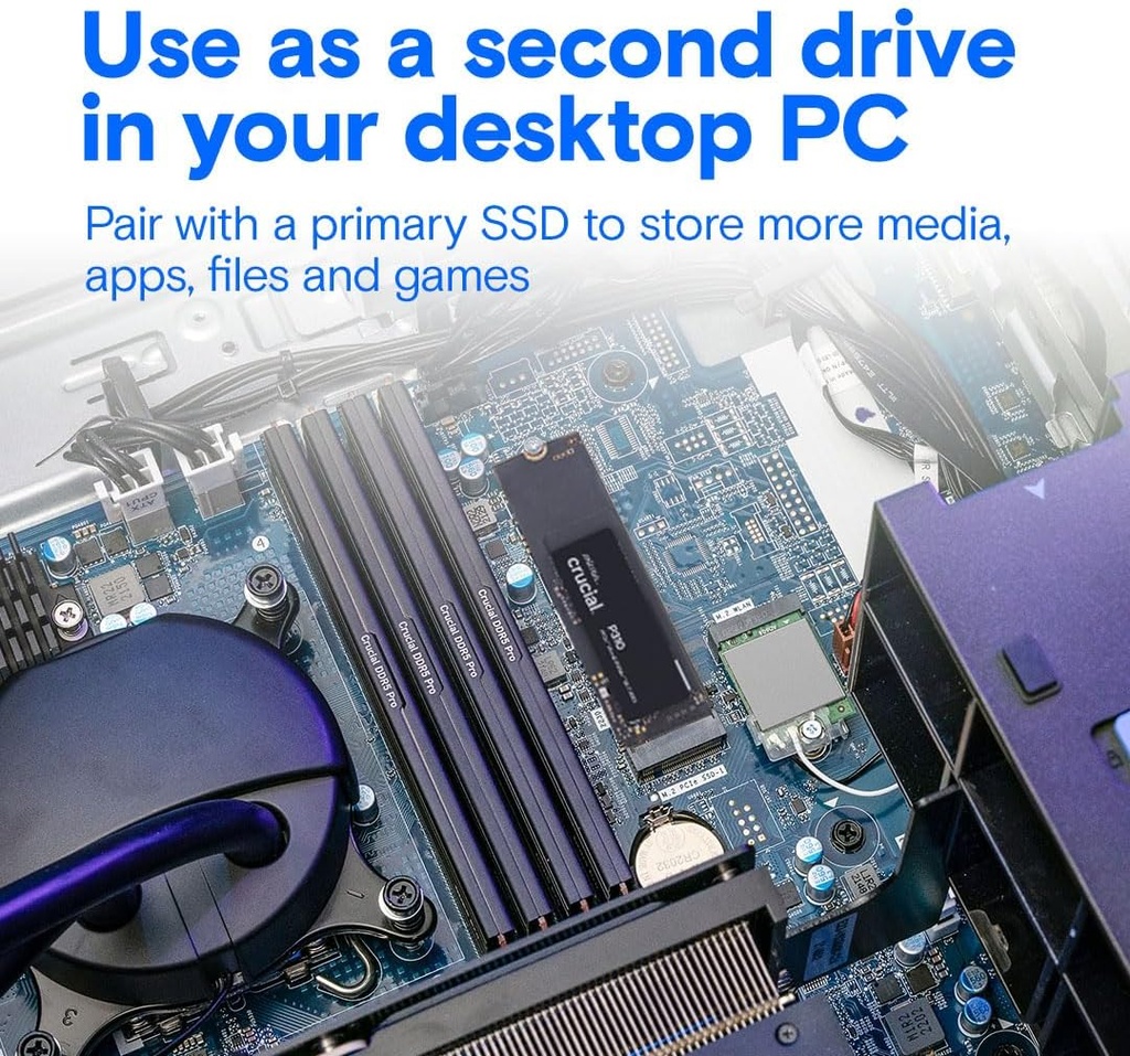 Crucial P310 1TB 2280 PCIe Gen4 3D NAND NVMe M.2 SSD – Hasta 7,100 MB/s – Cambio hasta Gen4, con oferta Acronis, unidad interna de estado sólido (PC) – CT1000P310SSD801