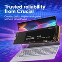 Crucial P310 1TB 2280 PCIe Gen4 3D NAND NVMe M.2 SSD – Hasta 7,100 MB/s – Cambio hasta Gen4, con oferta Acronis, unidad interna de estado sólido (PC) – CT1000P310SSD801