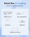 KAMRUI Mini PC E1, computadora de escritorio N150(hasta 3.6 GHz) Mini computadoras 16 GB RAM 256 GB SSD Micro PC, Mini Tower PC de escritorio soporte 4K HDMI, WiFi dual, BT4.2 para oficina en casa de