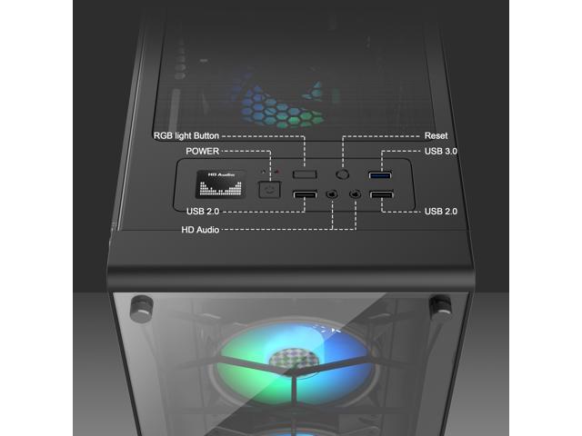 Case MUSETEX ATX PC G05MN6-B, Black