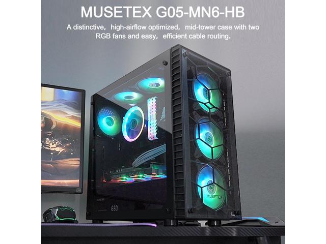 Case MUSETEX ATX PC G05MN6-B, Black