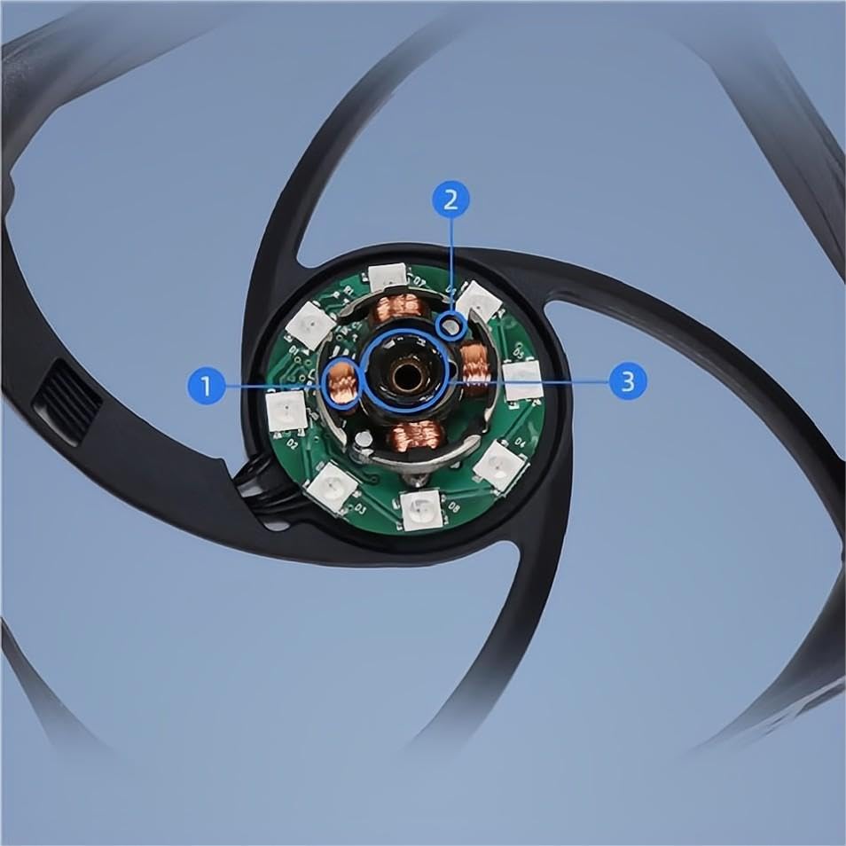 Disipador SAMA IMB 3 in 1 ARGB Fan Kit with Fan Hub, Addressable RGB 120mm