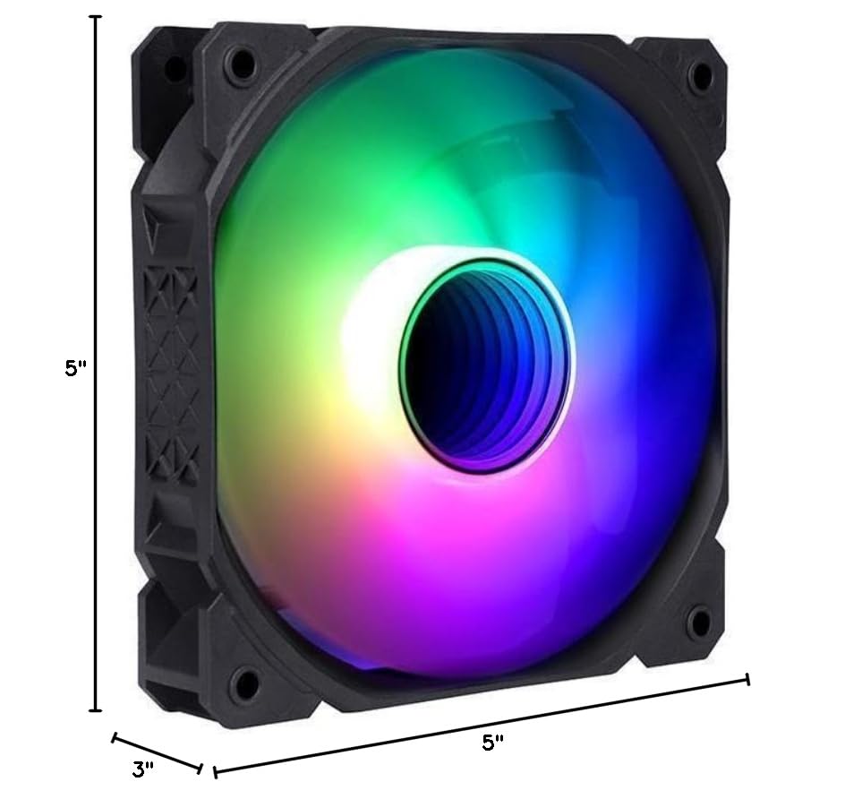 Disipador SAMA IMB 3 in 1 ARGB Fan Kit with Fan Hub, Addressable RGB 120mm