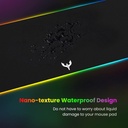 Tapete para mouse para videojuegos RGB para teclado de computadora, 31.5 x 12 pulgadas de Blade Hawks