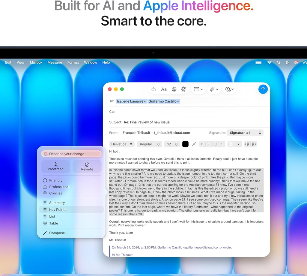 Apple Laptop MacBook Neo 2026 de 13 pulgadas con chip A18 Pro: diseñada para inteligencia artificial y Apple Intelligence, pantalla de retina líquida, memoria unificada de 8 GB, almacenamiento SSD de 256 GB