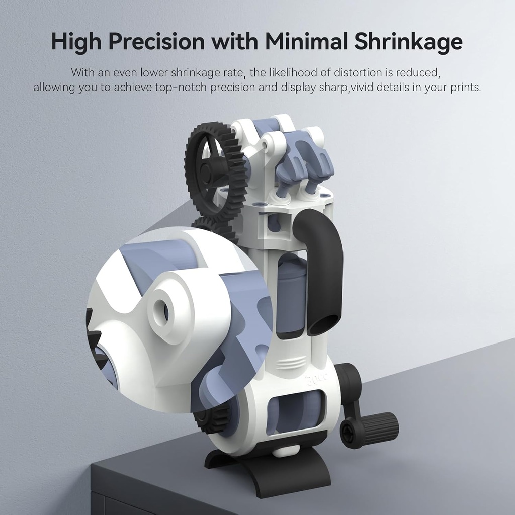 ANYCUBIC Resina Pro 2 tipo ABS, resina de impresora 3D actualizada de 8K con resistencia y dureza mejoradas, alta precisión, bajo olor, amplia compatibilidad para todas las impresoras 3D de resina LCD  1KG