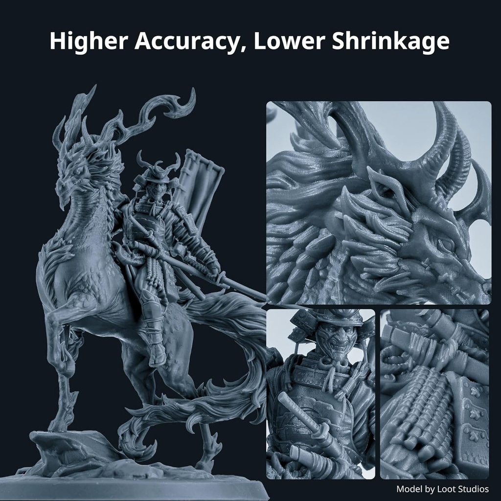 ANYCUBIC Resina de impresora 3D, resina 3.0 similar a ABS para impresión 3D de 8K/14K/16K, fuerte resistencia, alta precisión, bajo olor, amplia compatibilidad para todas las impresoras 3D de resina 