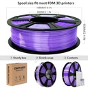 GIANTARM Filamento PLA para impresora 3D de 2.2 lbs, filamento mejorado de dureza de 1.75mm, color seda morada brillante, con precisión dimensional de 0.03mm, embalaje al vacío, 1080 pies por rollo, para la mayoría de impresoras 3D FDM Morado 