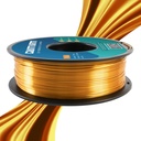 GIANTARM Filamento para impresora 3D, filamento PLA de seda dorada, carrete de 1Kg (2.2lbs), precisión dimensional de 1.75mm +/- 0.03mm, filamento para impresión 3D Color oro 