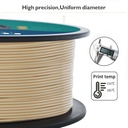 GIANTARM Filamento de impresora 3D, filamento PLA blanco hueso, carrete de 2.2 libras, precisión de dimensión de 0.069 pulgadas +/- 0.001 pulgadas, filamento de impresión 3D
