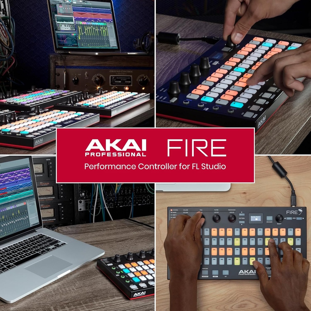 AKAI Professional Fire: Controlador MIDI Exclusivo para FL Studio (Controller Only)