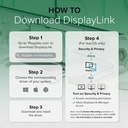 Estación de acoplamiento Plugable USB C para portátil, monitor dual 4K 60Hz para Apple Mac M1/M2/M3/M4/M5, 2X HDMI o DisplayPort para MacBook, Dock de carga de 100W DisplayLink, se requiere 