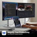 UGREEN Estación de acoplamiento USB C, DisplayLink 9 en 1, Revodok Pro 209, base de monitor dual 4K a 60hz para MacBook y Windows con 2 DP y 2 HDMI, puertos de datos USB C y USB-A de 10 Gbps, 100 W PD 