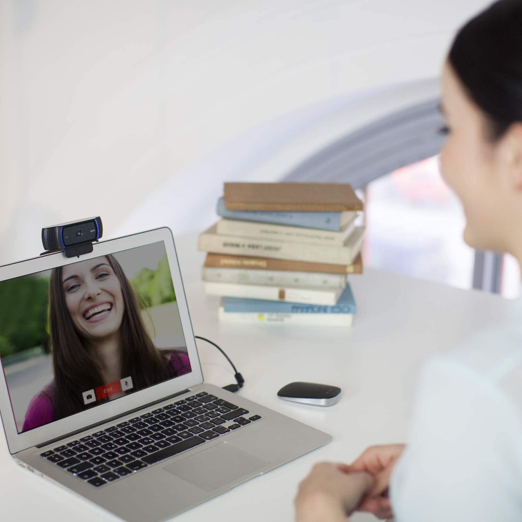 Logitech C920s HD Pro Webcam, Full HD 1080p/30fps Video Calling, Clear Stereo Audio, HD Light Correction, Works 