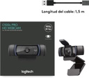 Logitech C920s HD Pro Webcam, Full HD 1080p/30fps Video Calling, Clear Stereo Audio, HD Light Correction, Works 