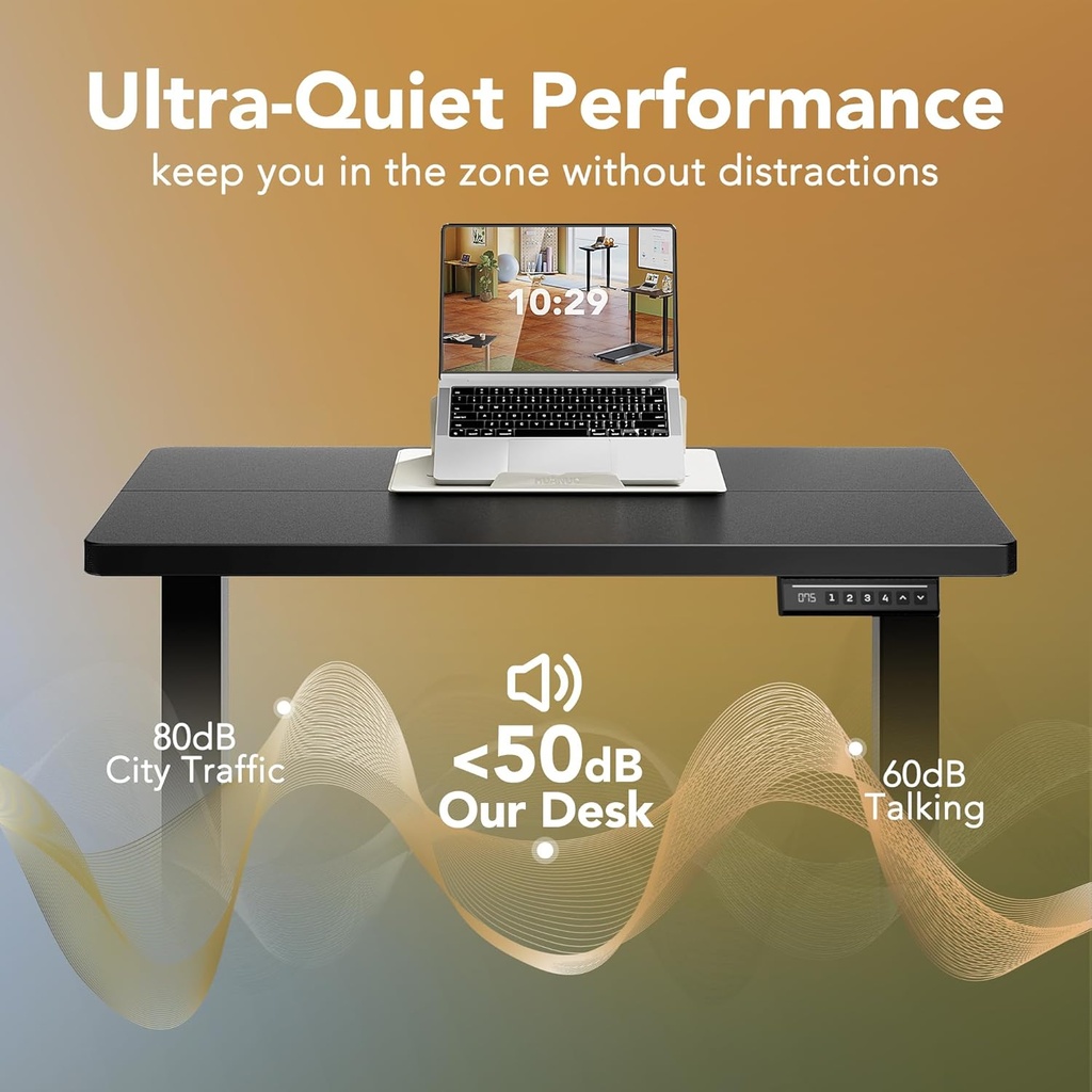 Escritorio Electrico Altura Ajustable HUANUO - 48"x24" - Negro