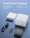 GMKtec Mini PC Procesador Intel N95 (Turbo 3.4GHz) 8GB DDR4 256GB SSD Computadora de escritorio 4K Dual HDMI Display/3x USB3.2/WiFi 5 BT5.0/RJ45 Ethernet Nucbox G3S 