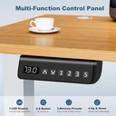DUMOS – Escritorio eléctrico de altura ajustable de 63 pulgadas (160 cm), estaciones de trabajo para computadoras de pie a sentado, mesa grande de PC para oficina en casa, mesas de escritura y juegos 