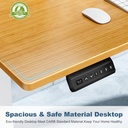 DUMOS – Escritorio eléctrico de altura ajustable de 63 pulgadas (160 cm), estaciones de trabajo para computadoras de pie a sentado, mesa grande de PC para oficina en casa, mesas de escritura y juegos 