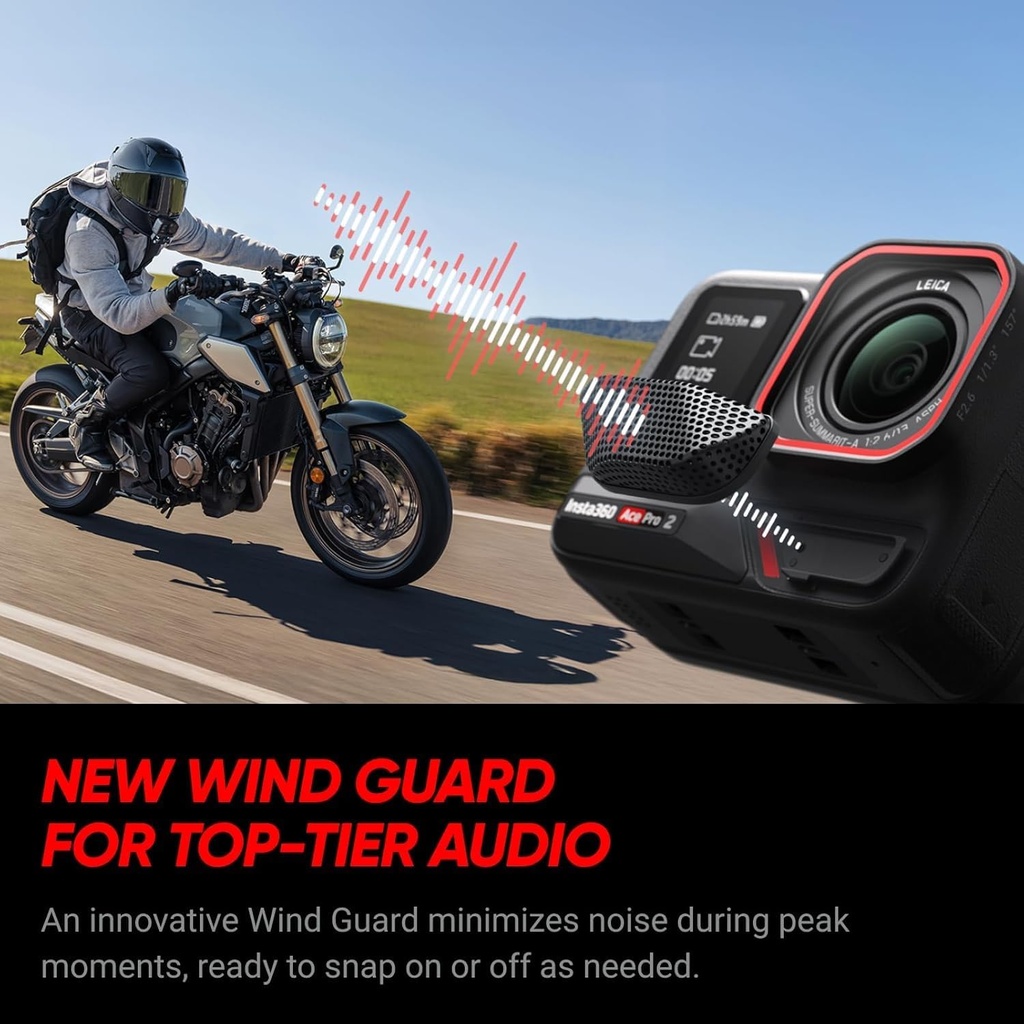 Insta360 Ace Pro 2 - Paquete de buceo - Cámara de acción impermeable 8K diseñada conjuntamente con Leica, sensor insignia de 1/1.3 pulgadas, 8K30, pantalla abatible de 2.5 pulgadas | Incluye funda de buceo, agarre de mango flotante (256 GB)