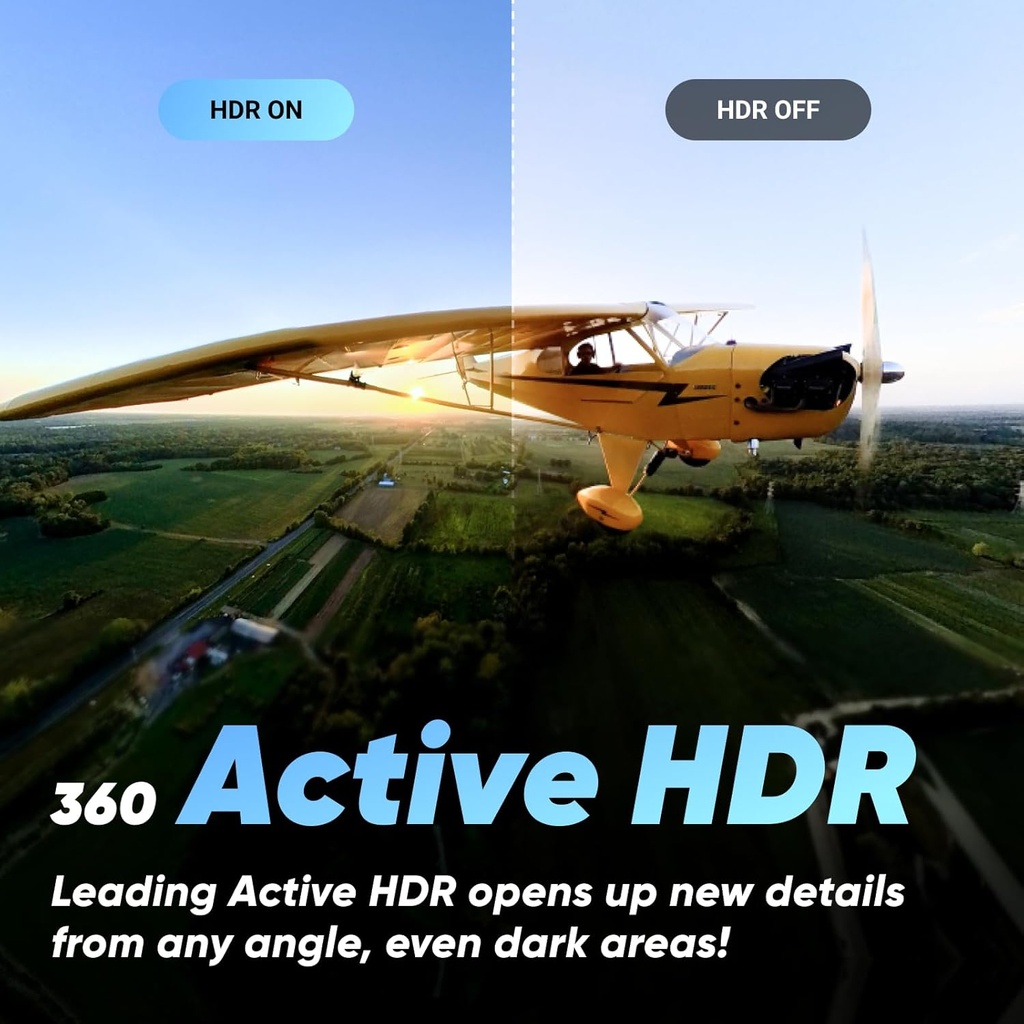 Insta360 X3 - Cámara 360 impermeable, sensores 1/2 pulgada 48 MP, video HDR activo 5.7K 360, foto de 72MP 360, lente única 4K, modo Me 60 fps, estabilización, táctil 2.29 pulgadas, AI, streaming