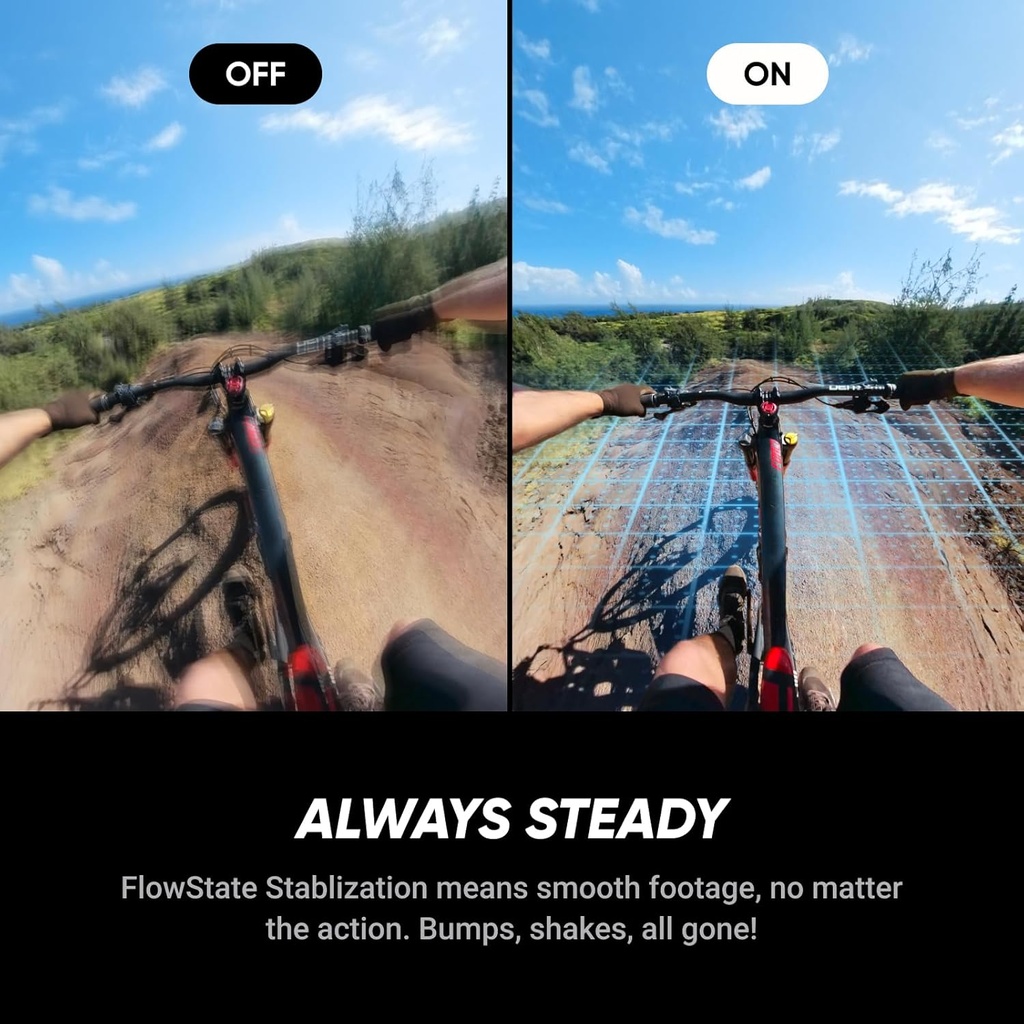 Insta360 X5 Paquete Esencial - Cámara de acción 8K 360° impermeable, líder en poca luz, efecto de palo de selfie invisible, lente resistente y reemplazable, batería de 3 horas