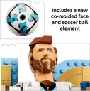 LEGO Editions Lionel Messi – Soccer Legend - Building Set for Boys & Girls, Ages 12+ - Collectible Soccer Gift with Plaque - Kids Bedroom or Shelf Decor - 43015 