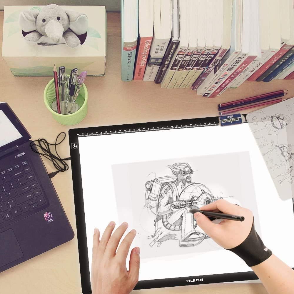Huion Artista Guante para dibujo tablet (1 Unidad, bueno para mano derecha o mano izquierda) – Cura CR-01 