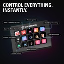  Elgato Stream Deck MK.2 – Controlador de estudio, 15 teclas macro, activa acciones en aplicaciones y software como OBS, Twitch, YouTube y más, funciona con Mac y PC
